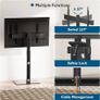 NEW SALE | TV Floor Stand for 30-70 inch LED LCD OLED Plasma Flat Curved TVs, Height Adjustable Tall TV Stand with Brackets up to 40kg, Max VESA 600x400mm Image 4