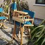 Directors chairs 6 wood & canvas Image 4