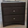 EZ Living Grey Fabric Bedside Lockers / Nightstands (Pair) Image 4