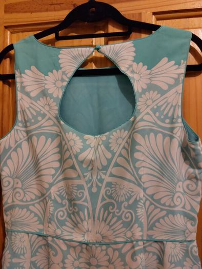 Monsoon green and white mandala print dress (free postage)