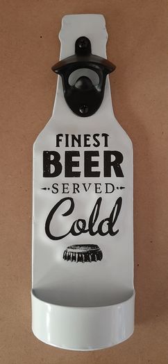 Beer Bottle Opener On Wall Mounted Plaque (BRAND NEW)
