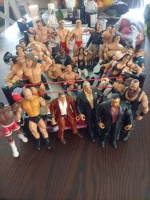 Wrestling Figures And Ring