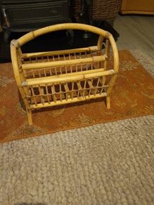 Bamboo Magazine Rack