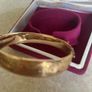 Vintage 9ct  Metal Core Floral Bangle/Braclet 1970's Image 8