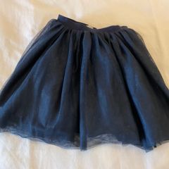 Girls gorgeous navy tulle tutu skirt H&M 6 7 8