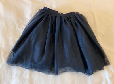Girls gorgeous navy tulle tutu skirt H&M 6 7 8