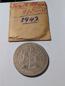 South Africa Silver Florin 1942