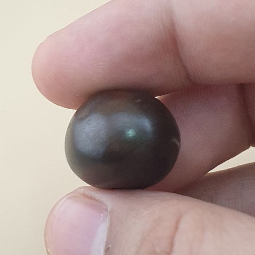 Antique Hematite Intaglio Carved Amulet Bead