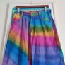 VINTAGE 1990s rainbow tie dye corduroy cotton flares S M Made in India Pride lgbtq festival Image 3