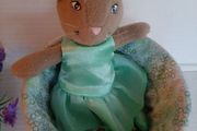 New vintage Angelina ballerina toy in small basket
