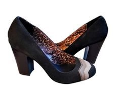 Missoni suede chevron heels w/wood block heel