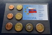Slovakia Trial Probe Essai Pattern Euro coins complete set 2004
