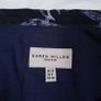 Karen Millen Navy Blue & White Toile De Jouy Floral Pleated Mini Skirt 12UK/40EU Image 3