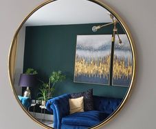 Next Retail Gold Mirror 71cm x 71cm