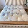 Excellent condition solid oak king size bed frame and mattress Image 3