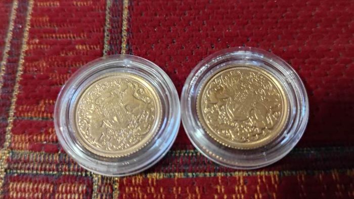 Gold Half Sovereign Queen Elizabeth II Memorial