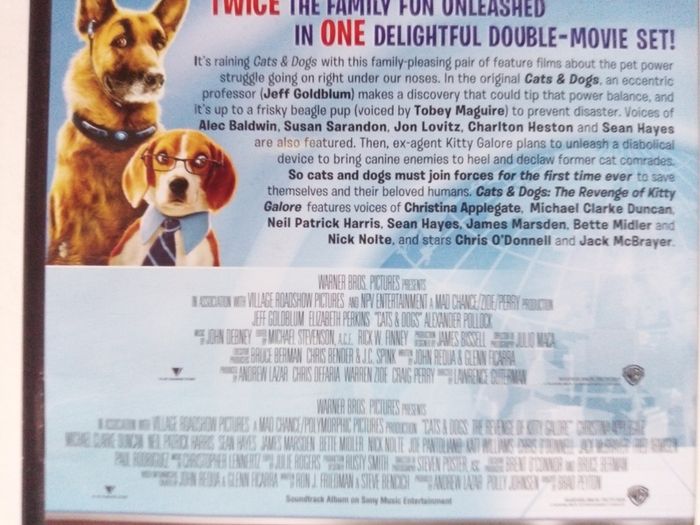 Cats & Dogs 1 & 2 Boxset [2xDVD 2xMovie]