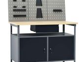Workbench with Three Wall Panels
