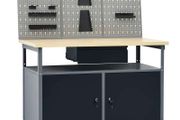 Workbench with Three Wall Panels