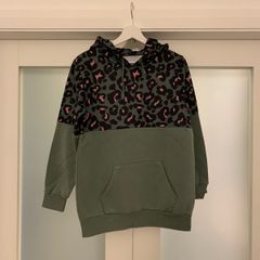 Next Khaki Green & Pink Womens Hoodie