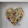 Handmade Framed Mosaic Heart Image 2