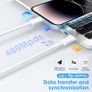 USB C to Lightning Cable 2Pack 1M +2M MFi Certified, Fast Charging USB C iPhone Charger Cable Lead for Apple iPhone 14 13 12 11 Pro Max X XR XS 8 Plus, for iPad- Type C to Lightning Cable Image 4