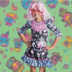 Girls Monster High Fancy Dress Costume Viperine Gorgon Age 4 To 6 years