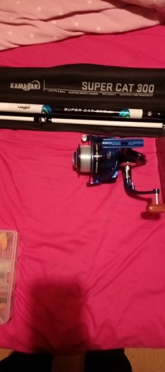 kamasaki big spinning rod combo plus savage gear lures