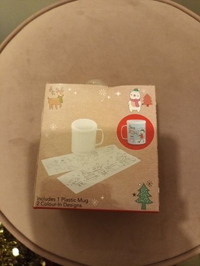 Colour in your own Christmas mug