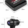 VSYSTO Motorcycle DashCam, Wide Angle Night Vision Motorcycle Camera, HD 1080P Double Lens Front and Rear, WiFi Waterproof Sports Camera, Dashcam Image 2