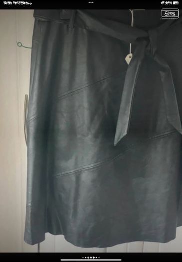 skirt Bnwt Aline black leather look skirt Relish brand eu 46 16/18