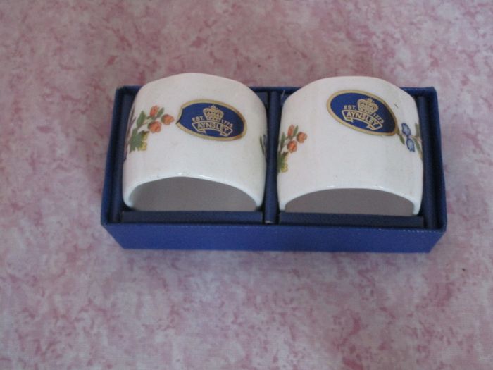 Aynsley Fine English Bone China - Napkin Ring Holders
