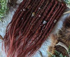 Set of 50 SE synthetic dreads braids Single ended dreads