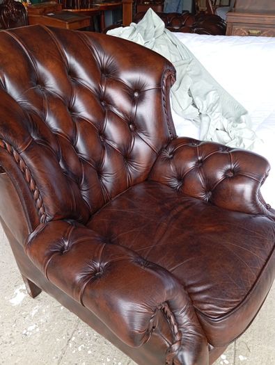Chesterfield wingback chair