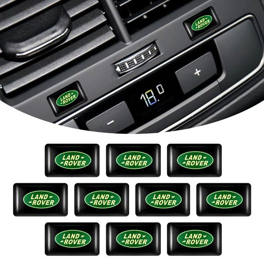 10pcs Custom Car Interior Stickers Badges Auto Styling Decoration For Land Rover Range Rover Sport Freelander 2 Evoque etc