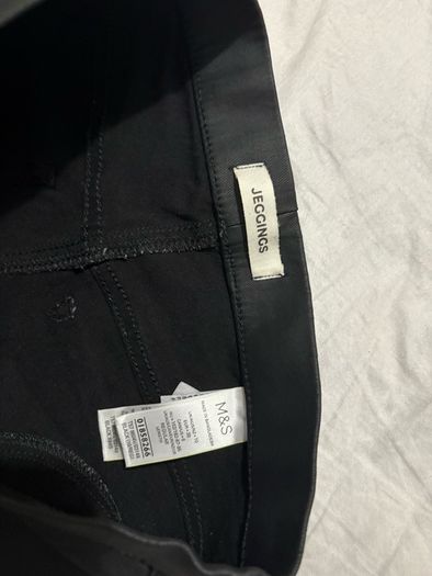 Black Leather Jeggings