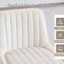 2 X Bar stools Velvet Luxurious Comfort & Sleek Style Image 4