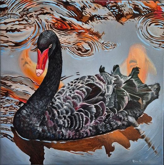 The Guardian of the Lake | Oil Painting | Framed