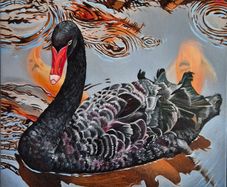 The Guardian of the Lake | Oil Painting | Framed