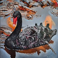 The Guardian of the Lake | Oil Painting | Framed