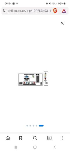 Philips TV 19" incl Wall Mount