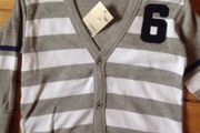 Age 1.5-2 NEXT Grey &amp; White Striped Cardigan