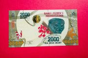 Madagascar.  2000  ARIARY  2017   PICK  101  ( Uncirculated )