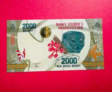 Madagascar.  2000  ARIARY  2017   PICK  101  ( Uncirculated )