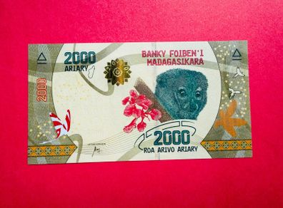 Madagascar.  2000  ARIARY  2017   PICK  101  ( Uncirculated )