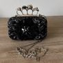 Black ornate occasional bag Image 3