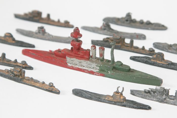 1930s lead toy waterline ships