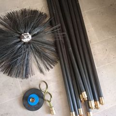 chimney cleaning brush set