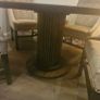 Luxury custom made mocha dining table with chairs Image 2