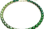 Swarovski Millenia green crystal-embellished necklace